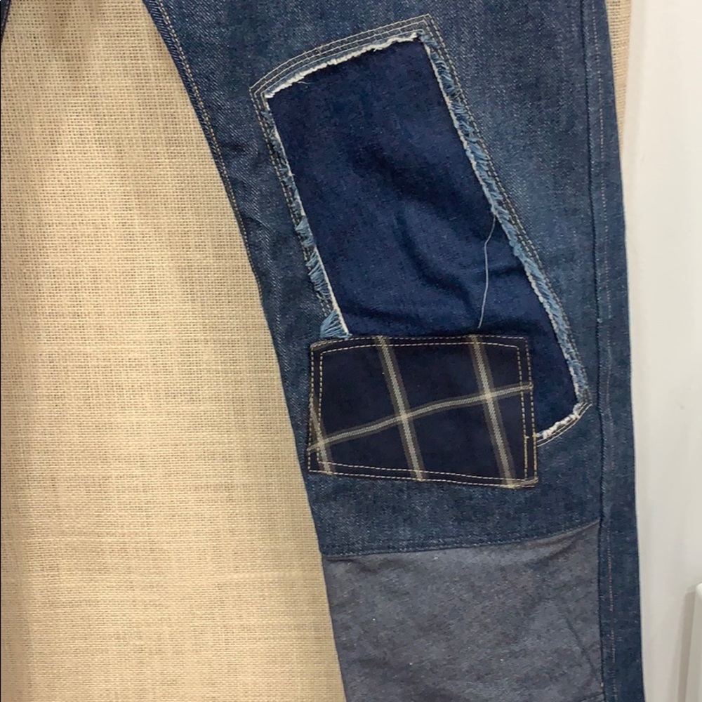 Worn Once Patchwork Jeans - image 3